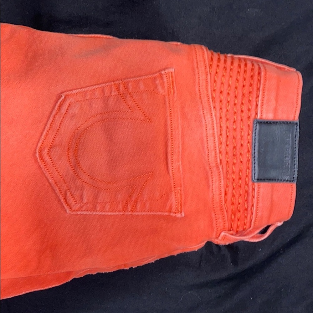 Orange true religion jeans